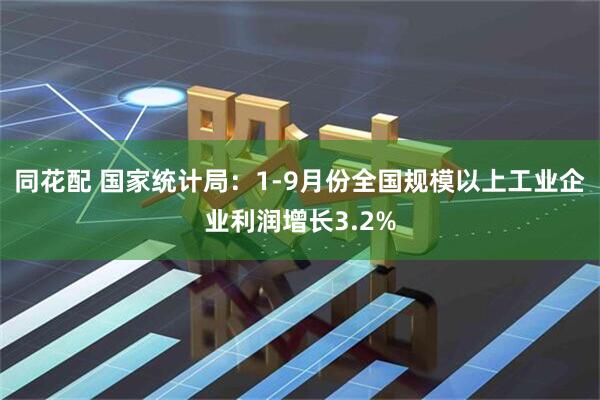 同花配 国家统计局：1-9月份全国规模以上工业企业利润增长3.2%